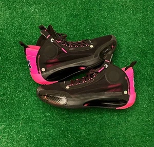Jordan 34 XXXIV Michigan PE Player Exclusive Sample Promo Mens Sz 16 Black Pink - Picture 1 of 7