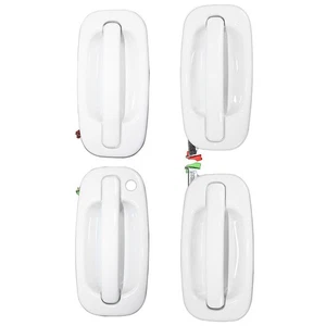 4pcs 19356468 Exterior Olympic White Painted Door Handle Set For Silverado 99-07 - Picture 1 of 12