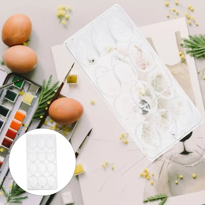 1pc Plastic Chocolate Mould Egg Shaped Mold Chocolate Baking Tool (Transparent) - Image 1 of 4