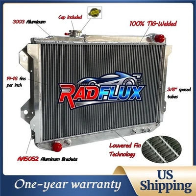 Radiador DPI-1424 para 1989 1990 1991 1992 1993 Mazda B2600 2,6 L L4 AT aluminio Foto 1 de 4