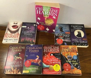 Charlaine Harris Sookie Stackhouse Books Lot of 9 PB Novels - Dead Series - Picture 1 of 17