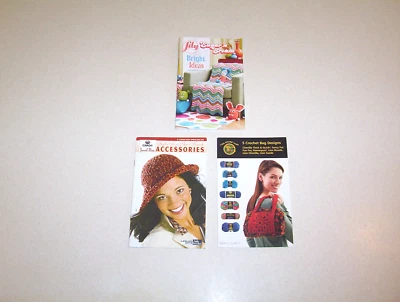 Lot of 3 Crochet Pattern Leaflets Paperback  #100 - Image 1 of 2