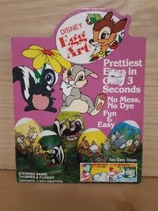 Arte instantáneo vintage de huevo de bambi golpeador y flor de Disney - Imagen 1 de 2