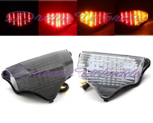 LED Tail Light Integrated Turn Signals For Yamaha FZ6 Fazer 600 FZ6N 2004-2009 - Foto 1 di 12