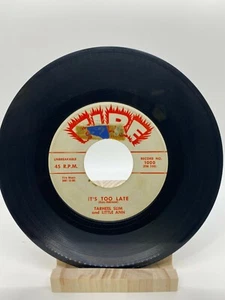 TARHEEL SLIM It's Too Late / Don't Ever Leave Me FIRE 1000 VINYL 45 7" - Bild 1 von 2