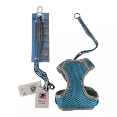 Dogo EasyGo Reflective Harness Leash - Blue XS X Small - Image 1 of 3