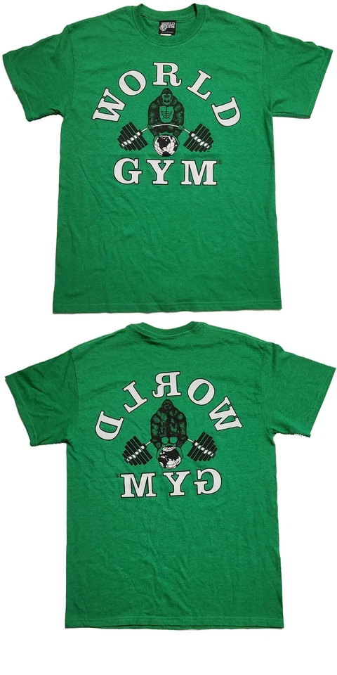 W100 World Gym Shirt Retro Gorilla Double-side Front & Back Print - Image 1 of 1