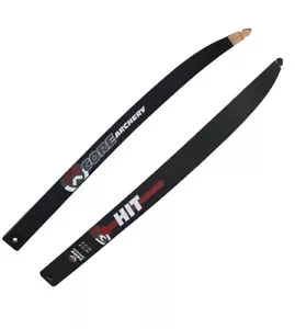 CORE HIT LIMBS FOR 68' BOW. CHOOSE YOUR POUNDAGE. FREE POSTAGE. Black - Picture 1 of 3