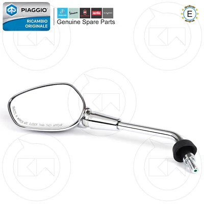 SPECCHIETTO SINISTRO CROMATO ORIGINALE PIAGGIO VESPA GTS 125 300 2022-2024 - Immagine 1 di 4