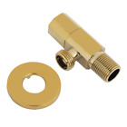 Faucet Angle Valve Brass Gold Perfect For Home Bathroom Use Scratch Resistant
