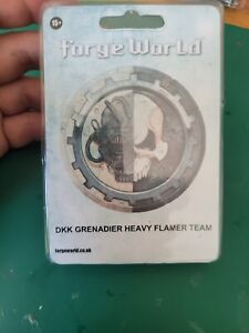 Warhammer 40k Forgeworld DKK Death Korps of Krieg Grenadier Heavy Flamer Team GW