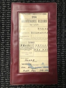 Porsche 914 Maintenance record complete set w/ dealer stamps and dealer cards - Picture 1 of 6