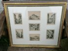 1920's C Martyn seven etchings depicting scenes Cornwall and Devon in one frame 