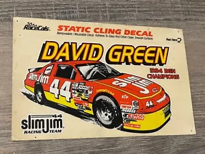 Vintage David Green SlimJin Racing Team Glas Auto Klebeaufkleber 7,7"" x 4,2"" lesen - Bild 1 von 7