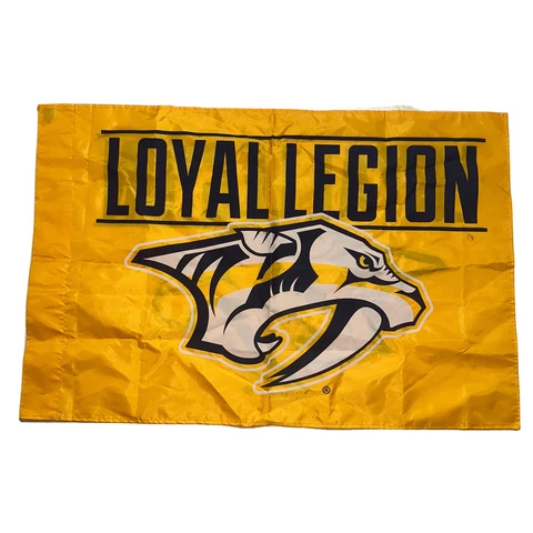 Nashville Predators Loyal Legion Flag / Banner Smashville NHL Yellow 2 Sided 2x3 Cover