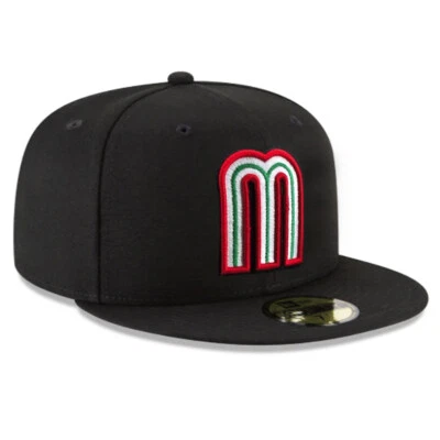 Brand New 59FIFTY Baseball Cap - MLB Mexico National Baseball Black Fitted Hat - Image 1 of 4