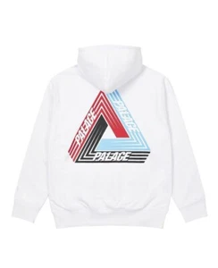 PALACE SKATEBOARDS TRI-DART HOOD WHITE SIZE XXL 2XL ULTIMO 2020 - Picture 1 of 1