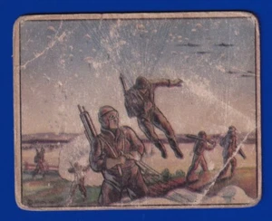 LANDING RUSSIAN AIR INFANTRY 1939 GUM INC. R173 WORLD IN ARMS #3 MISCELLANEOUS - Picture 1 of 2