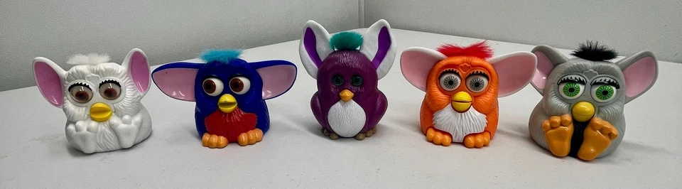 McDonalds 1998 niño/coleccionables Happy Food Furby Toys lote de 5 Foto 1 de 1