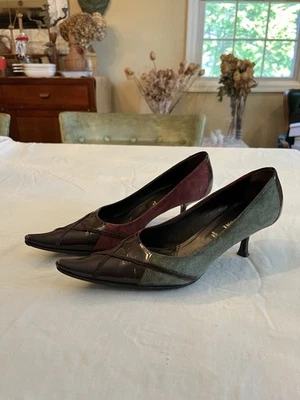 Missoni Mujer Dos Colores Gamuza Y Cuero Punta Tacones, Talla 38 (US7.5) Foto 1 de 4