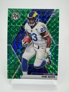 2020 Panini Mosaic Football Cam Akers NFL Debut Green Rookie Card Rams FSU - Picture 1 of 2