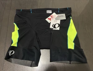 Pearl Izumi Elite Pursuit Tri Short LYCRA Mens XXL Reflective Black Yellow NWT - Picture 1 of 6