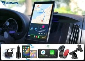 Wireless Android Auto CarPlay Vertical 8.95"IPS Car Radio Head Unit Portable CAM - Picture 1 of 13
