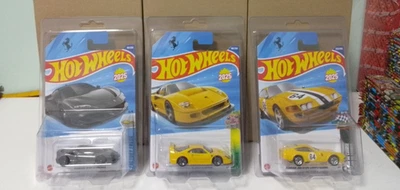2025 HOT WHEELS - FERRARI - RE-COLOUR SET OF 3 - ALL IN PREMIUM PROTECTORS - NEW - image 1 of 4
