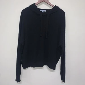 Antonio Melani Pierce Coordinating Cashmere Hoodie Sweater Black Women's XL - Bild 1 von 9