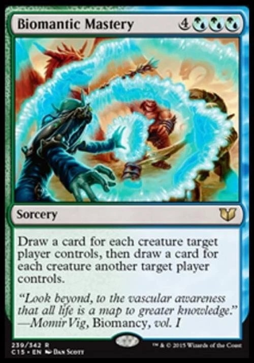 Biomantic Mastery - Light Play MTG Commander 2015 - Image 1 of 1
