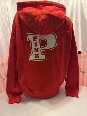 Sudadera con Capucha Victorias Secret ROSA Campus Logotipo Trasero Roja XL Foto 1 de 3