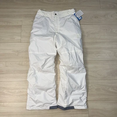 NUEVO Columbia Pantalones de Nieve Juveniles XL Blanco Starchaser Peak II Impermeable Esquí Nieve Foto 1 de 4