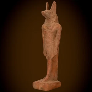 Antigüedades egipcias antiguas únicas de estatua faraónica antigua de Dios Anubis BC - Imagen 1 de 7