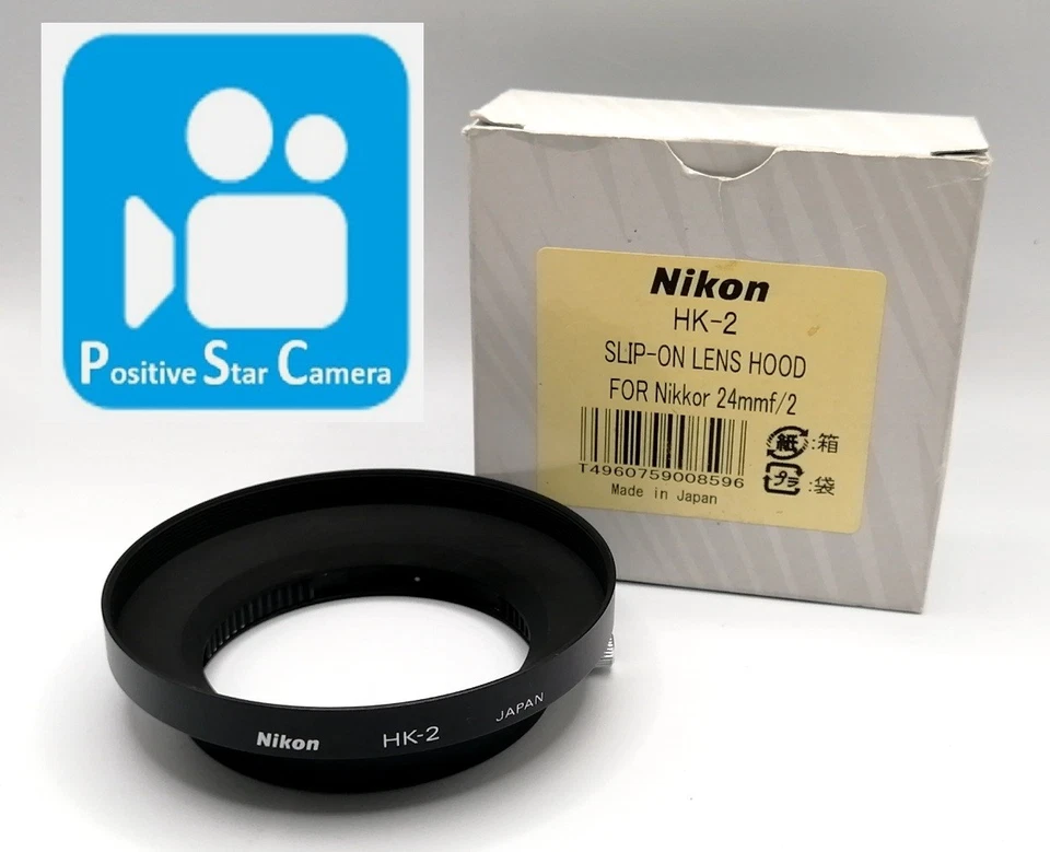 🎦👀✨Sin usar✨ Parasol metálico a presión Nikon Hk-2 para Ai Nikkor 24 mm F2 Foto 1 de 4