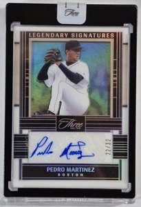 2024 Panini Three and Two PEDRO MARTINEZ Legendary Signatures Auto /32 Red SOX - Picture 1 of 2