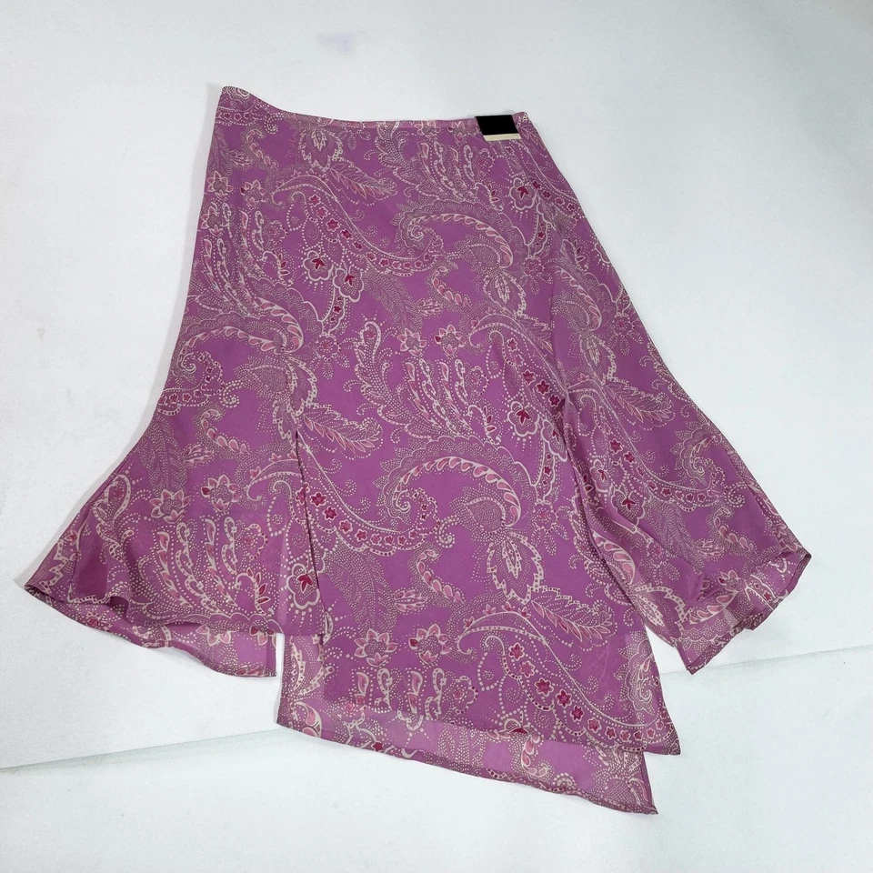 Falda Lane Bryant para mujer 14/16 púrpura cachemira dobladillo asimétrico hada caprichosa nueva con etiquetas Foto 1 de 4