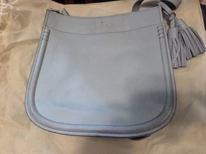 Kate Spade Shoulder Bag Blue 11x10" inside zipper/pockets adjustable strap - Picture 1 of 4