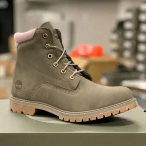 Timberland Mujer Waterville 6 Pulgadas Impermeable Oliva Nubuck Bota A2GN2 TALLA 9.5 - Imagen 1 de 6