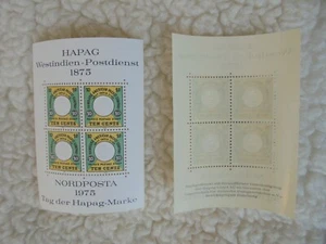 HAPAG West Indies Postal Service 1875 Reprinted Courtesy - Picture 1 of 3