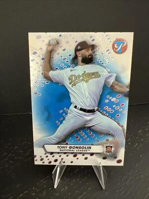 2023 Topps Pristine Tony Gonsolin Blue Refractor #39/75 Los Angeles Dodgers  - Image 1 of 3