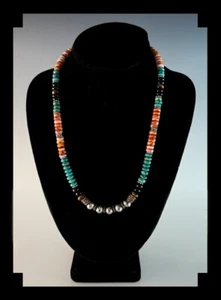 White Fox Creation: collar de ostras espinosas y piedras preciosas para hombre o mujer - Imagen 1 de 5