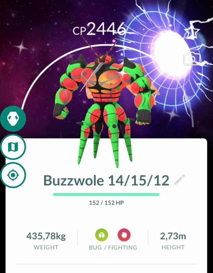Pokémon Brillante Buzzwole Fondo Especial Global - GO TRADE 20k Polvo de Estrellas Foto 1 de 1