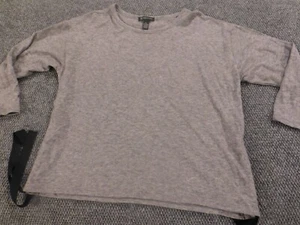 Inc International Concepts Womens Blouse 0X Plus Gray Stretch pullover - Picture 1 of 12