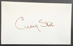 Craig Skok - 1973 Debut Autographed 3x5 Index Card - Atlanta Braves - Picture 1 of 2