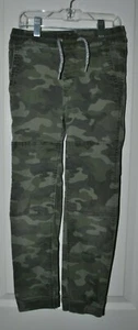 GAP Kids Boys Jogger Green Camo Elastic Waistband Pants Size L Regular - Picture 1 of 10