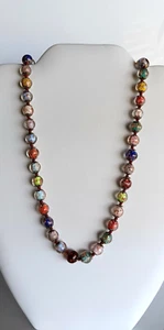 Murano Venezianische Italienische Glas Multicolor Halskette - Bild 1 von 3