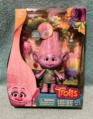 DreamWorks Hasbro Trolls Gia Grooves & Troll Baby Nuevo en caja sellado con peine Foto 1 de 3