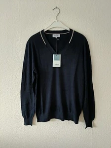 Maglione uomo St. Moors blu taglia M - Foto 1 di 7