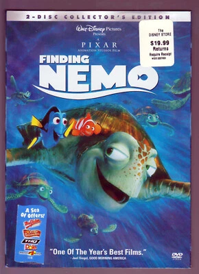 New Sealed Walt Disney Finding Nemo DVD (2-Disc Collector's Edition) Widescreen - Image 1 of 2