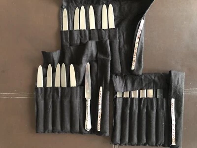 18 couteaux à entremets Bouillet Bourdelle métal argenté et acier Inoxydable - Photo 1/4